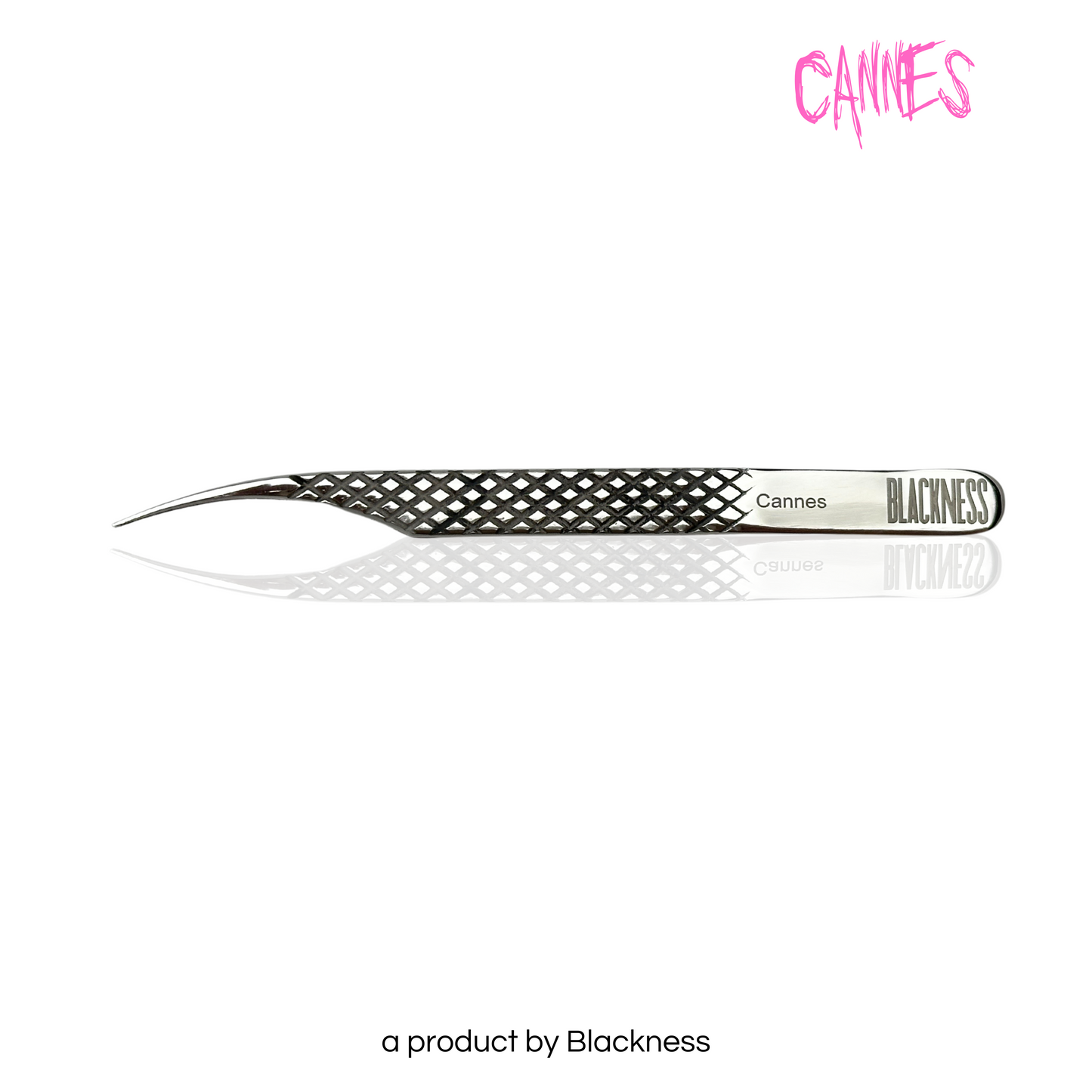 Gerade Pinzette "Cannes" - BLACKNESS