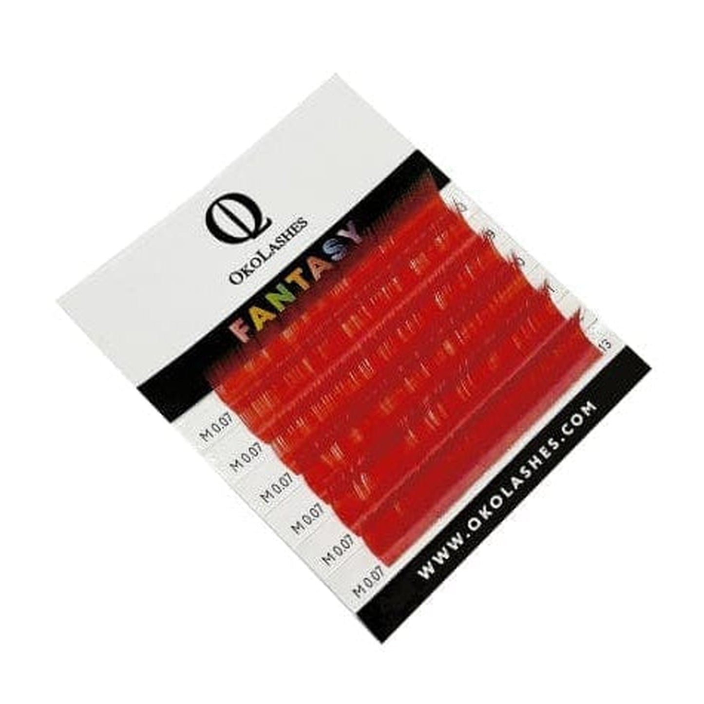 Lash Extensions Purpurrot MIX - OKO LASHES - 6 Reihen