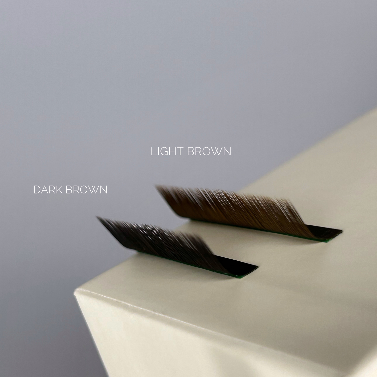 Lash Extensions LIGHT BROWN by BLACKNESS - Single 0.10 - 20 Lines