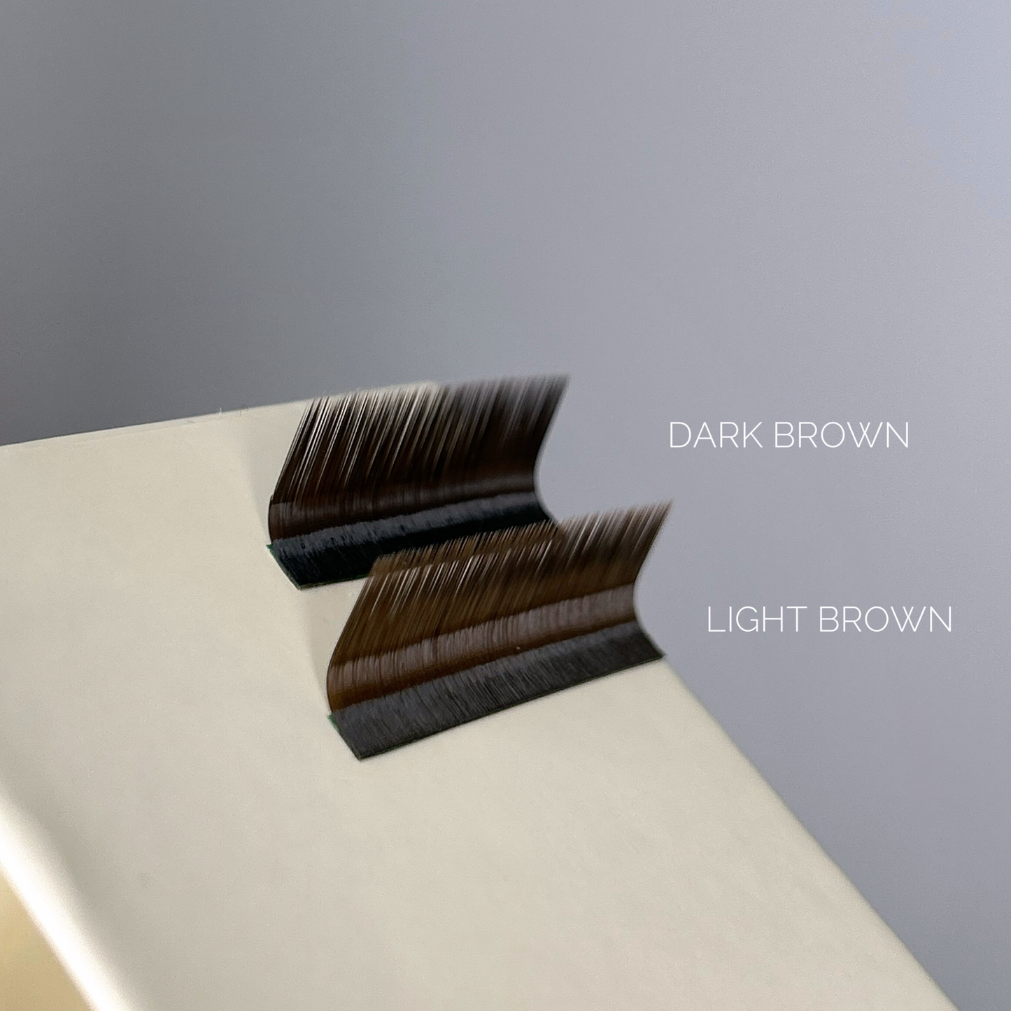 Lash Extensions DARK BROWN by BLACKNESS - Mix - 20 Lines