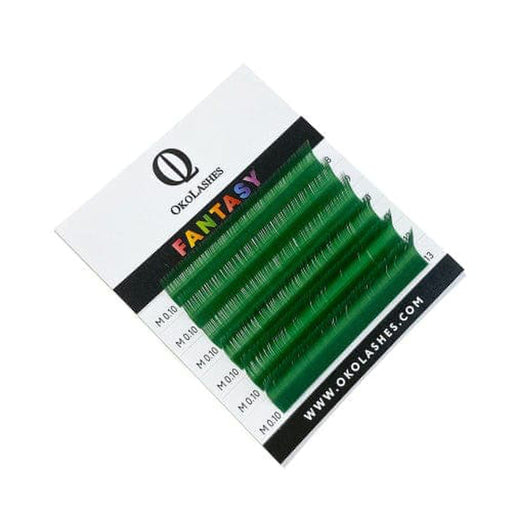 Lash Extensions Smaragdgrün MIX - OKO LASHES - 6 Reihen